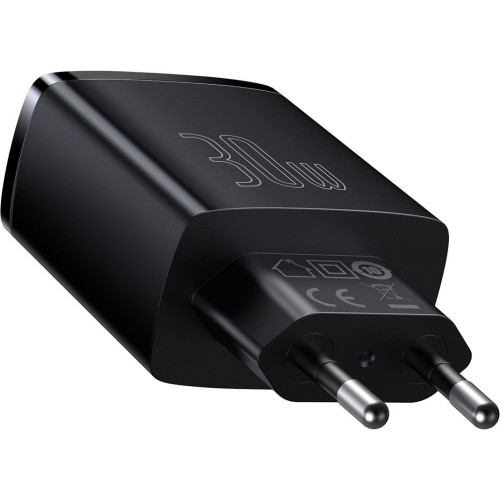 Мережевий ЗП Baseus Compact Quick Charger 2U+C 30W EU CCXJ-E01 Black