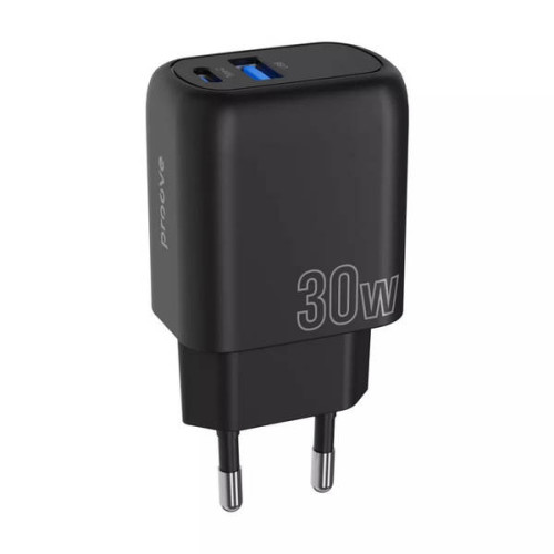 МЗП Proove Silicone Power Plus 30W (Type-C + USB) Black