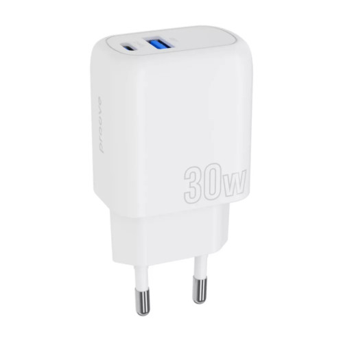 МЗП Proove Silicone Power Plus 30W (Type-C + USB) White