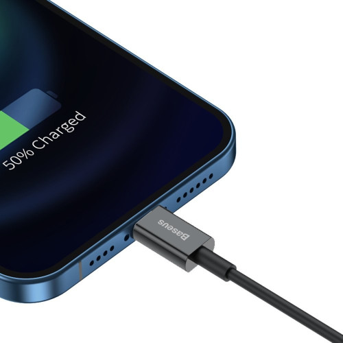 Кабель USB-L Baseus CALYS-A01 Lightning 2.4A 1m black Кабель USB-L Baseus CALYS-A01 Lightning 2.4A 1m black