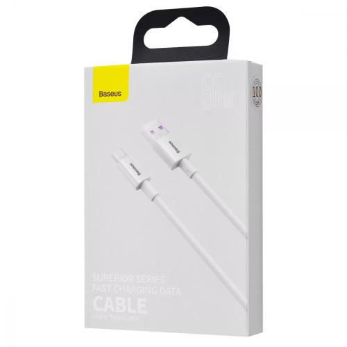 Кабель Baseus Superior Series Fast Charging Type-C 66W (1m) White