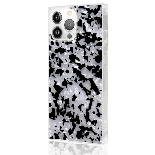 Чохол Flaunt Shell SQUARE для iPhone Case 14 pro Black and White Чохол Flaunt Shell SQUARE для iPhone Case 14 pro Black and White