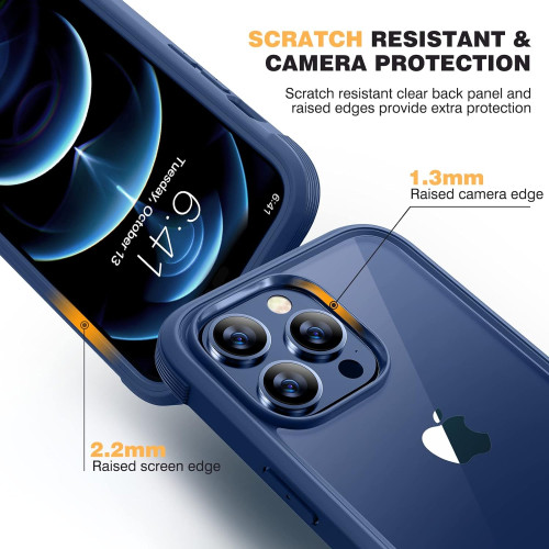 Чохол Miracase Glass Screen Protector для iPhone 12 Pro Max Blue
