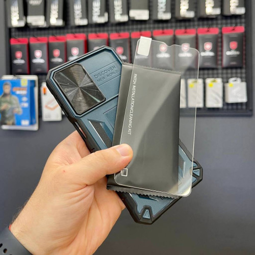 Чохол Discover для Samsung Galaxy A23 Blue + Скло Чохол Discover для Samsung Galaxy A23 Blue + Скло
