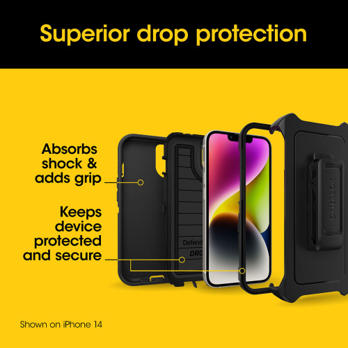 Чохол Otterbox Defender Pro для iPhone 14/13 Black (Без упаковки) Чохол Otterbox Defender Pro для iPhone 14/13 Black (Без упаковки)