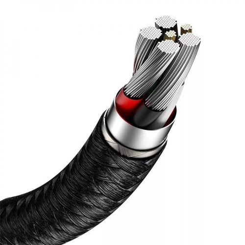 Кабель Baseus Cafule Metal Data Type-C 66W (1m) Black