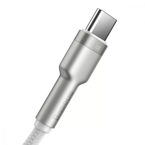 Кабель Baseus Cafule Metal Data Type-C 66W (2m) White Кабель Baseus Cafule Metal Data Type-C 66W (2m) White
