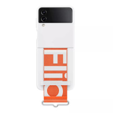 Чохол Samsung Strap Silicone Cover для Samsung Galaxy Z Flip4 White Чохол Samsung Strap Silicone Cover для Samsung Galaxy Z Flip4 White