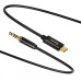 Кабель AUX Baseus Yiven Type-C to 3.5 mini jack (1.2m) black Кабель AUX Baseus Yiven Type-C to 3.5 mini jack (1.2m) black