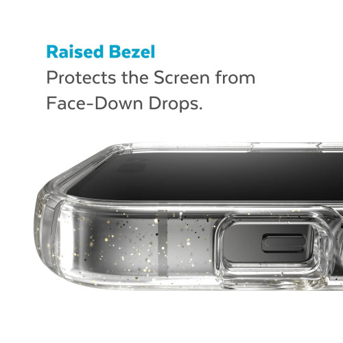 Чохол Speck Presidio Perfect-Clear MagSafe для iPhone 14 Pro Max Clear/Gold Glitter