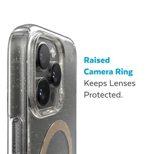 Чохол Speck Presidio Perfect-Clear MagSafe для iPhone 14 Pro Max Clear/Gold Glitter