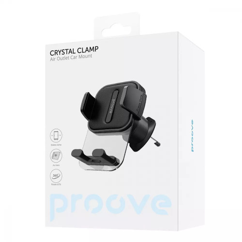 Тримач в машину Proove Crystal Clamp Air Outlet Car Mount Тримач в машину Proove Crystal Clamp Air Outlet Car Mount