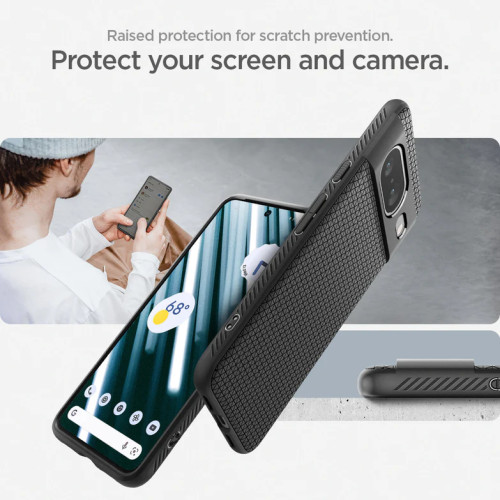 Чохол Spigen Liquid Air для Google Pixel 8 Matte Black Чохол Spigen Liquid Air для Google Pixel 8 Matte Black