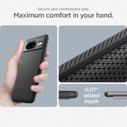 Чохол Spigen Liquid Air для Google Pixel 8 Matte Black Чохол Spigen Liquid Air для Google Pixel 8 Matte Black