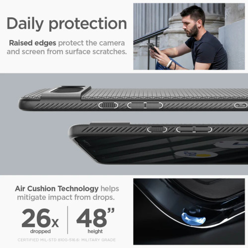 Чохол Spigen Liquid Air для Google Pixel 8 Pro Matte Black Чохол Spigen Liquid Air для Google Pixel 8 Pro Matte Black