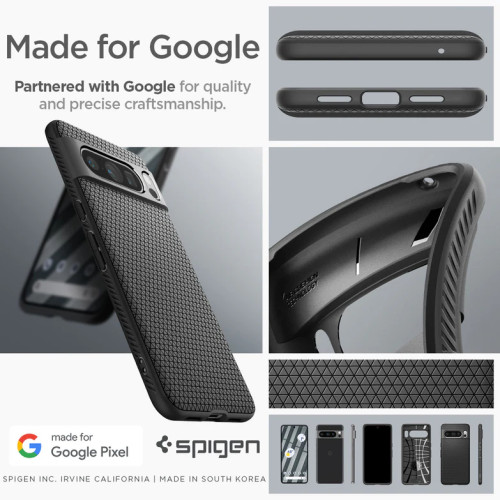 Чохол Spigen Liquid Air для Google Pixel 8 Pro Matte Black Чохол Spigen Liquid Air для Google Pixel 8 Pro Matte Black