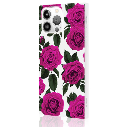 Чохол Flaunt Fuchsia Rose Print SQUARE для iPhone 14 Pro Чохол Flaunt Fuchsia Rose Print SQUARE для iPhone 14 Pro