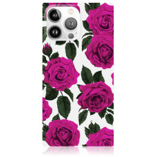 Чохол Flaunt Fuchsia Rose Print SQUARE для iPhone 14 Pro Чохол Flaunt Fuchsia Rose Print SQUARE для iPhone 14 Pro