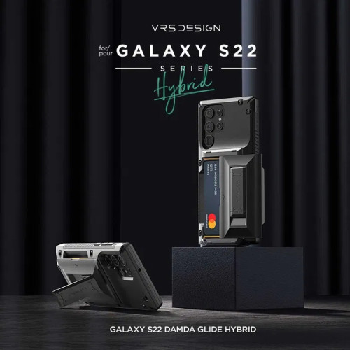 Чохол VRS Design для Galaxy S22 Plus Damda Glide Hybrid Black Чохол VRS Design для Galaxy S22 Plus Damda Glide Hybrid Black