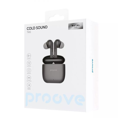 Бездротові навушники Proove Cold Sound TWS Gray/Black Бездротові навушники Proove Cold Sound TWS Gray/Black