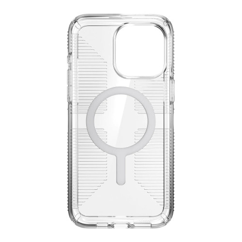 Чохол Speck GemShell Grip MagSafe для iPhone 15 Pro Max Clear/Chrome Чохол Speck GemShell Grip MagSafe для iPhone 15 Pro Max Clear/Chrome