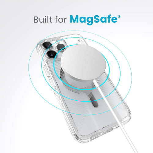 Чохол Speck GemShell Grip MagSafe для iPhone 15 Pro Max Clear/Chrome Чохол Speck GemShell Grip MagSafe для iPhone 15 Pro Max Clear/Chrome
