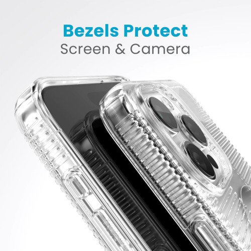 Чохол Speck GemShell Grip MagSafe для iPhone 15 Pro Max Clear/Chrome Чохол Speck GemShell Grip MagSafe для iPhone 15 Pro Max Clear/Chrome