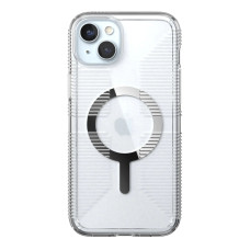 Чохол Speck GemShell Grip MagSafe для iPhone 15 Plus/14 Plus Clear/Chrome Чохол Speck GemShell Grip MagSafe для iPhone 15 Plus/14 Plus Clear/Chrome