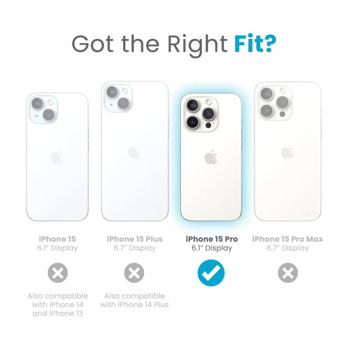 Чохол Speck GemShell Grip MagSafe для iPhone 15 Pro Clear/Chrome Чохол Speck GemShell Grip MagSafe для iPhone 15 Pro Clear/Chrome