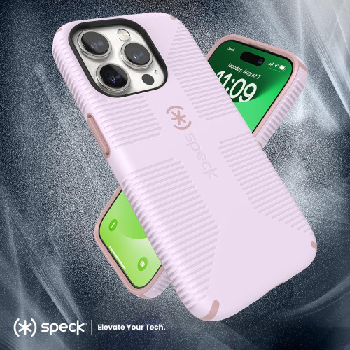 Чохол Speck Candyshell Grip MagSafe для iPhone 15 Pro Soft Lilac/Carnation Petal