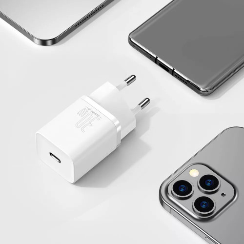 МЗП Baseus Super Silicone PD 30W (1Type-C) White
