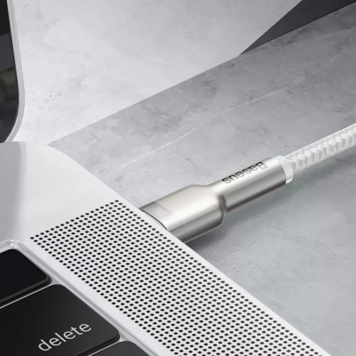 Кабель Baseus Cafule Metal Type-C to Type-C 100W (2m) White