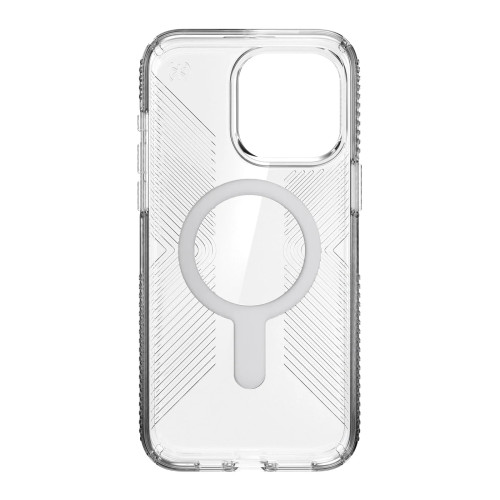 Чохол Speck Presidio Perfect-Clear Grip ClickLock MagSafe для iPhone 15 Pro Max Clear/Chrome Чохол Speck Presidio Perfect-Clear Grip ClickLock MagSafe для iPhone 15 Pro Max Clear/Chrome