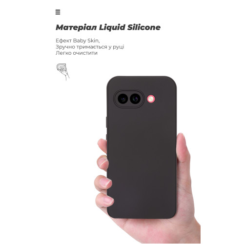 Чохол ArmorStandart ICON для Google Pixel 9a Camera Cover Black