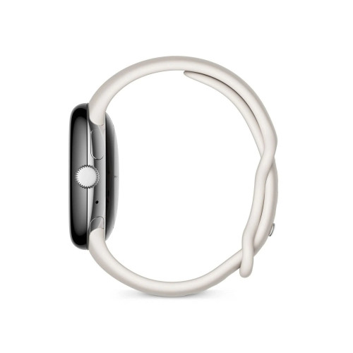 Смарт-годинник Google Pixel Watch LTE Polished Silver Stainless Steel Case / Chalk Active Band US