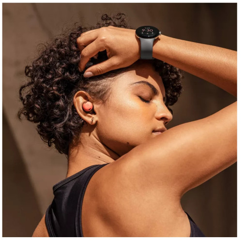 Смарт-годинник Google Pixel Watch LTE Polished Silver Stainless Steel Case / Chalk Active Band US