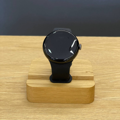 Вживаний смарт-годинник Google Pixel Watch WiFi Matte Black Aluminum Case / Obsidian Active Band US (Хороший стан)