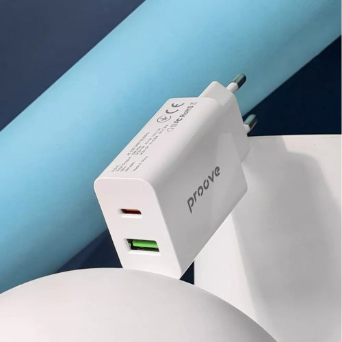 МЗП Proove Rapid 20W (Type-C + USB) White