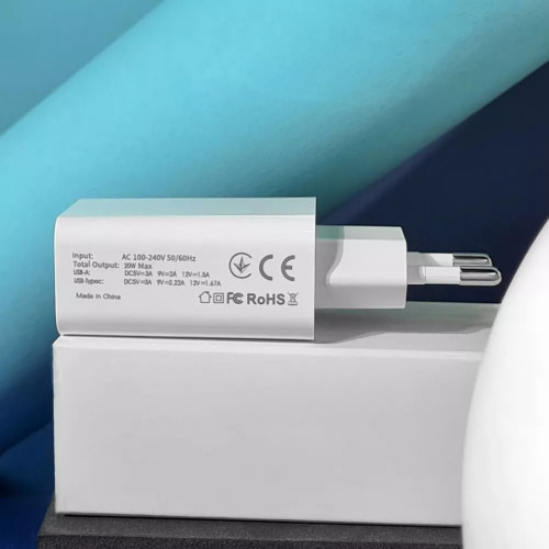 МЗП Proove Rapid 20W (Type-C + USB) White