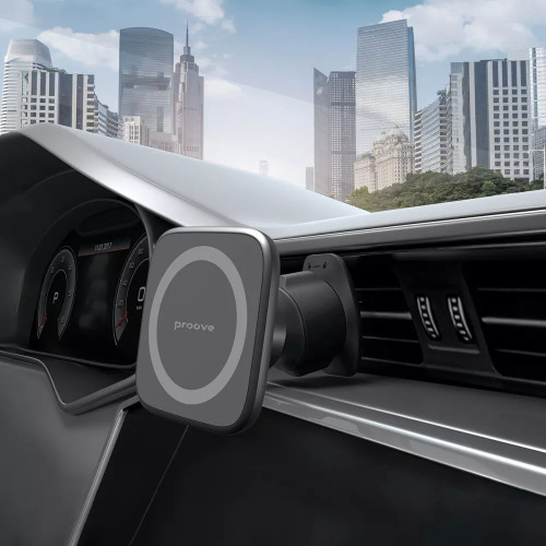 Автомобільний тримач Proove Block Magnetic Air Outlet Car Mount Magnetic Ring Black