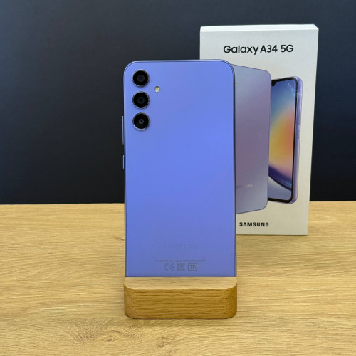 Вживаний смартфон Samsung Galaxy A34 5G 8/256 Light Violet (Хороший+ стан) Вживаний смартфон Samsung Galaxy A34 5G 8/256 Light Violet (Хороший+ стан)