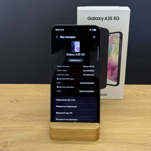 Вживаний смартфон Samsung Galaxy A35 5G 8/256Gb Navy (Ідеальний+ стан) Вживаний смартфон Samsung Galaxy A35 5G 8/256Gb Navy (Ідеальний+ стан)