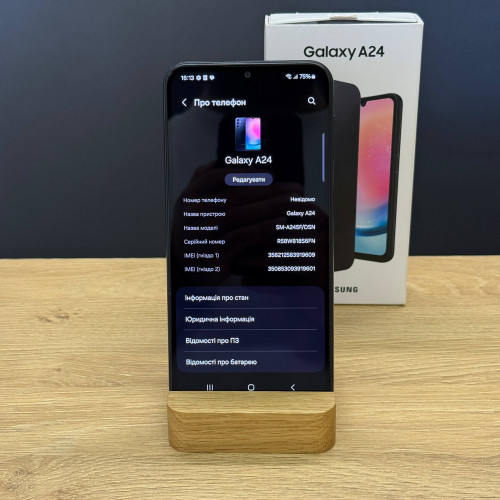Вживаний смартфон Samsung Galaxy A24 6/128 Black (Хороший+ стан)