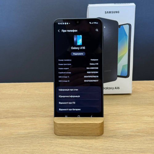 Вживаний смартфон Samsung Galaxy A16 8/256 Black (Хороший+ стан) Вживаний смартфон Samsung Galaxy A16 8/256 Black (Хороший+ стан)