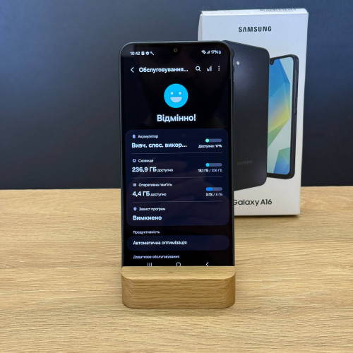 Вживаний смартфон Samsung Galaxy A16 8/256 Black (Хороший+ стан) Вживаний смартфон Samsung Galaxy A16 8/256 Black (Хороший+ стан)