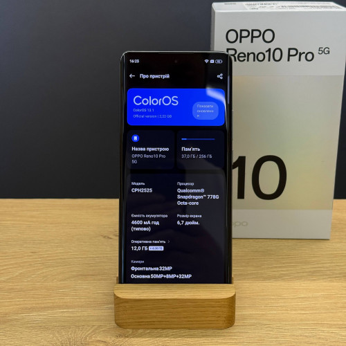 Вживаний смартфон OPPO Reno10 Pro 5G 12/256 Silvery Grey (Хороший+ стан) Вживаний смартфон OPPO Reno10 Pro 5G 12/256 Silvery Grey (Хороший+ стан)