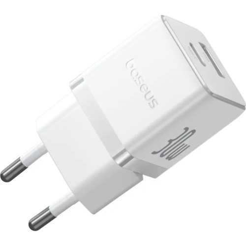 МЗП Baseus Palm Fast Charger Type-C+USB 30W (With Cable Type-C to Type-C 60W 1m) White