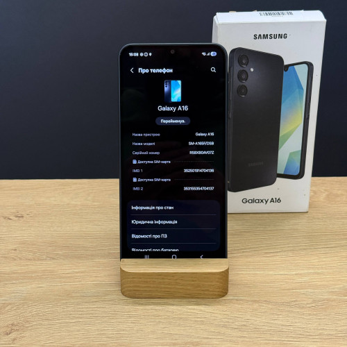 Вживаний смартфон Samsung Galaxy A16 4/128 Black (Хороший+ стан) Вживаний смартфон Samsung Galaxy A16 4/128 Black (Хороший+ стан)