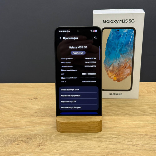 Вживаний смартфон Samsung Galaxy M35 5G 6/128 Dark Blue (Ідеальний+ стан)