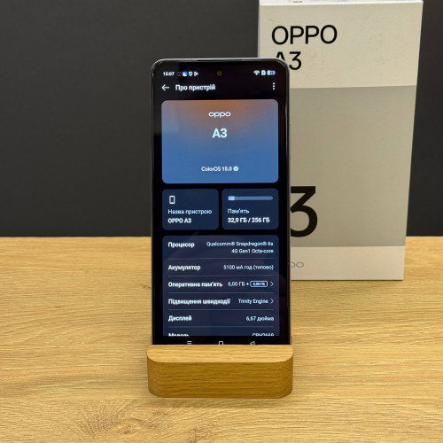 Вживаний смартфон Oppo A3 6/256 Starry Purple (Хороший+ стан)